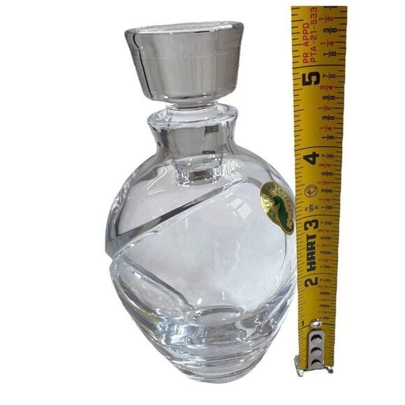 Waterford Siren Crystal Glass Perfume Bottle 5" Vintage w/ Stopper Original Box - Picture 7 of 12